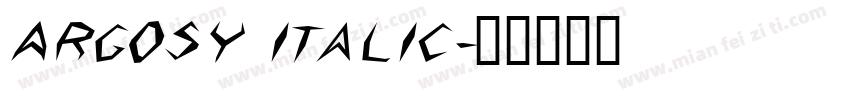 Argosy Italic字体转换